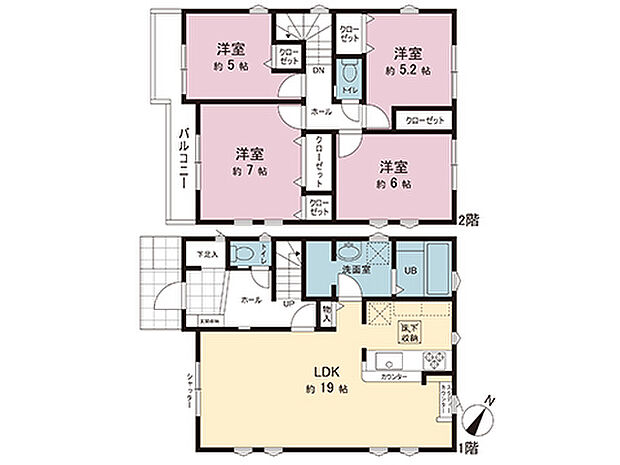 間取図です。図面と異なる場合は現況を優先させていただきます。