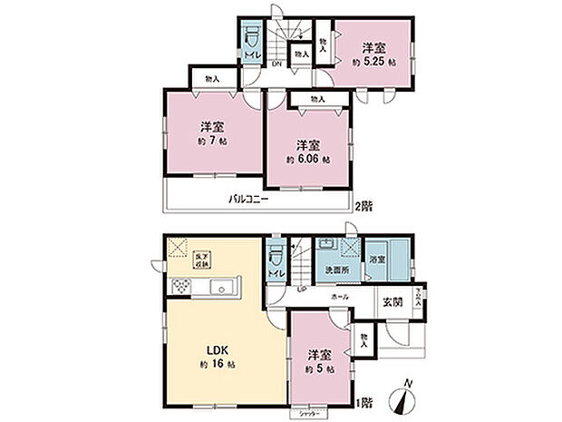 間取図です。図面と異なる場合は現況を優先させていただきます。
