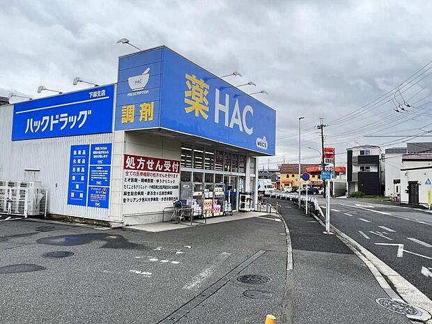ハックドラッグ下麻生店まで約730m（徒歩10分）
