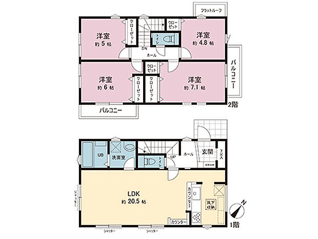 間取図です。図面と異なる場合は現況を優先させていただきます。