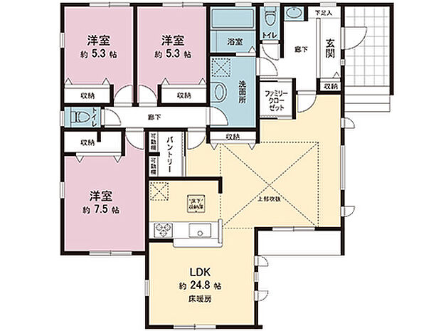 間取図です。図面と異なる場合は現況を優先させていただきます。