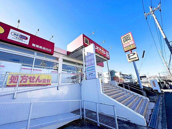 ドラッグストアスマイル 青葉黒須田店まで約1120m（徒歩14分）