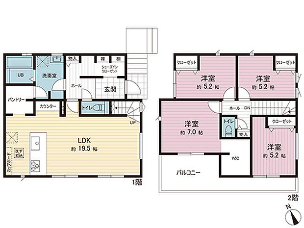間取図です。図面と異なる場合は現況を優先させていただきます。