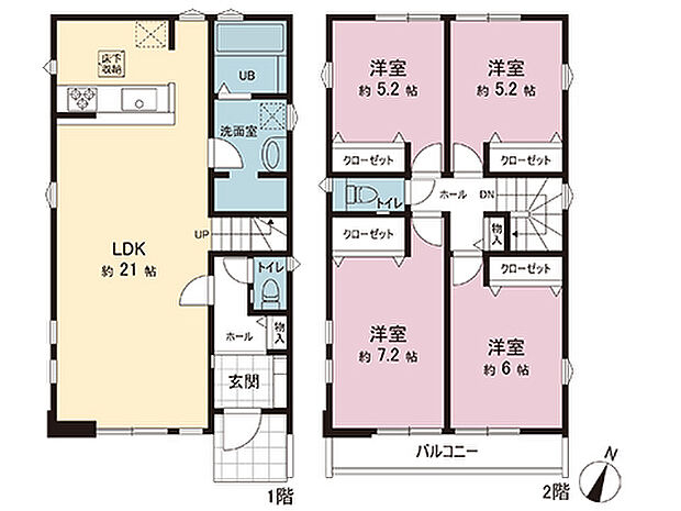 間取図です。図面と異なる場合は現況を優先させていただきます。