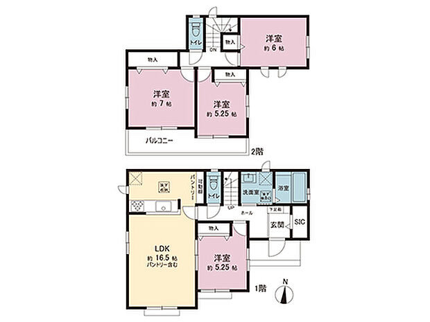 間取図です。図面と異なる場合は現況を優先させていただきます。