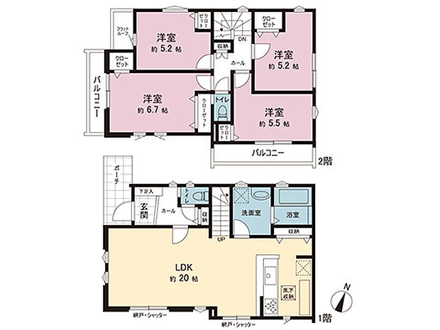 間取図です。図面と異なる場合は現況を優先させていただきます。