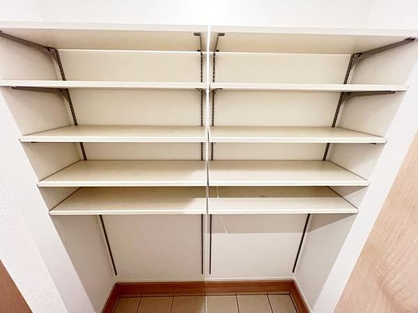 散らかりがちな玄関もスッキリの玄関収納付。