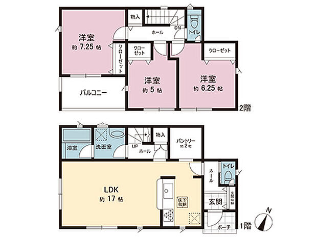 間取図です。図面と異なる場合は現況を優先させていただきます。