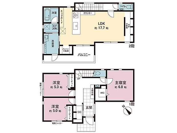 間取図です。図面と異なる場合は現況を優先させていただきます。
