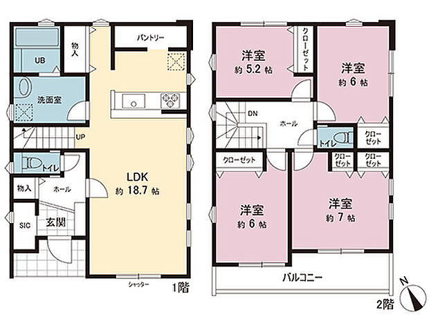 間取図です。図面と異なる場合は現況を優先させていただきます。