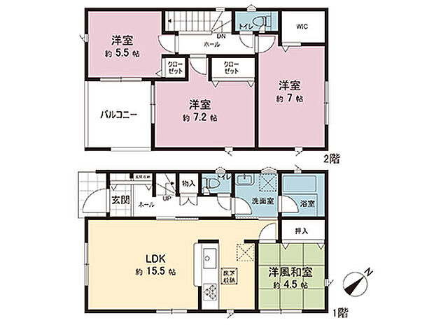 間取図です。図面と異なる場合は現況を優先させていただきます。