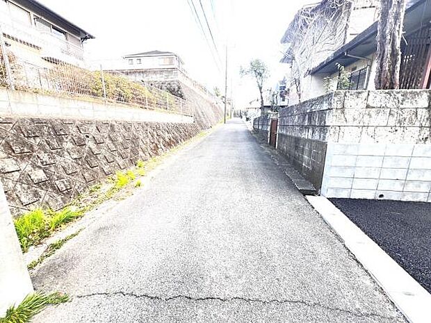前面道路を含めた現地写真です。