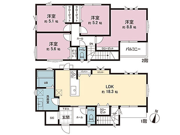 間取図です。図面と異なる場合は現況を優先させていただきます。