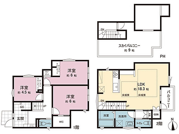 間取図です。図面と異なる場合は現況を優先させていただきます。