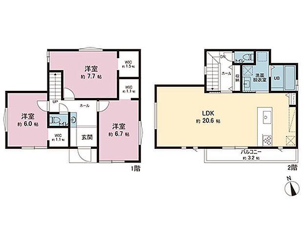 間取図です。図面と異なる場合は現況を優先させていただきます。