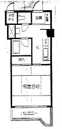 鬼怒川温泉マンション 1Kの間取図画像