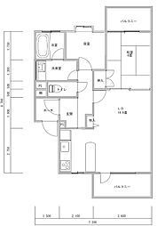 ロイヤルヴィラ蓼科H棟 1SLDKの間取図画像