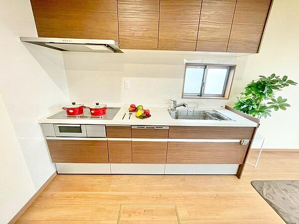 LDKと一体感のある、使い勝手の良いキッチン