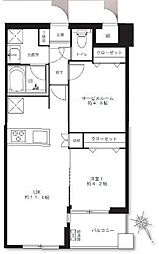 パレ・ソレイユ世田谷弐丁目 1SLDKの間取図画像