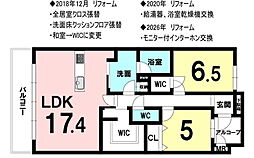 イングス新大宮エフェリア 2SLDKの間取図画像