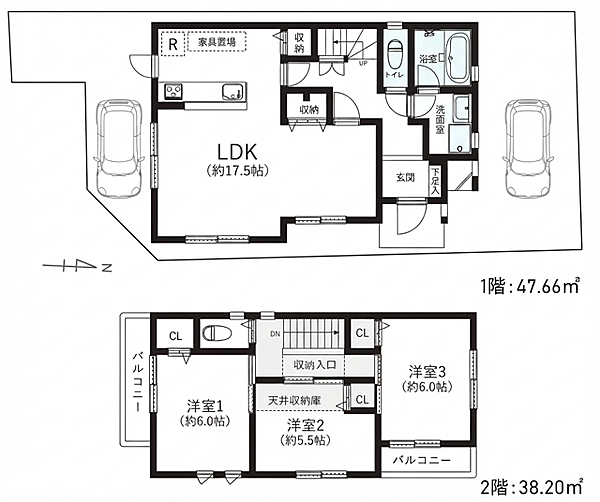 間取りを拡大表示