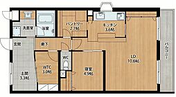 ライオンズマンション春日部第2 1SLDKの間取図画像