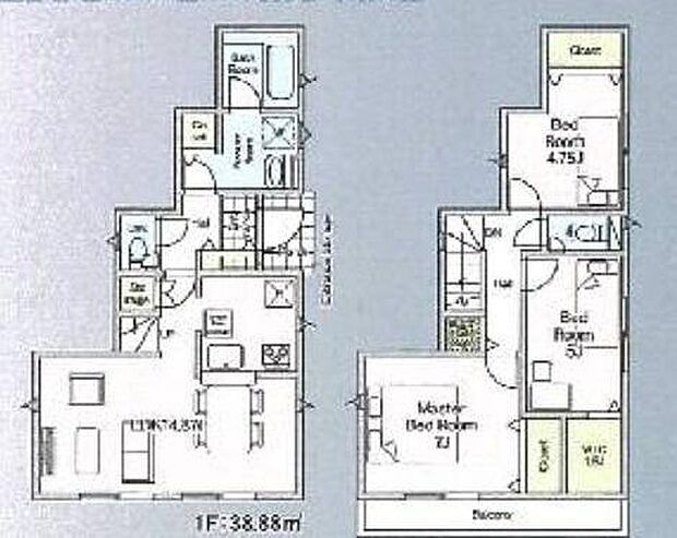 2330万円、3LDK、土地面積120.14m2、建物面積79.38m2 【間取り】 スタンダードで使いやすい、3LDKの間取り。