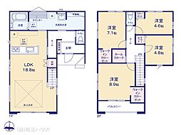 吉川市木売1期 新築戸建て 全1棟
