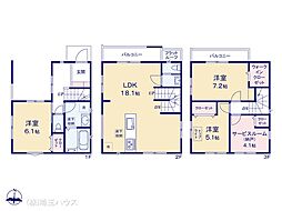 川口市小谷場0707 新築戸建て 全2棟