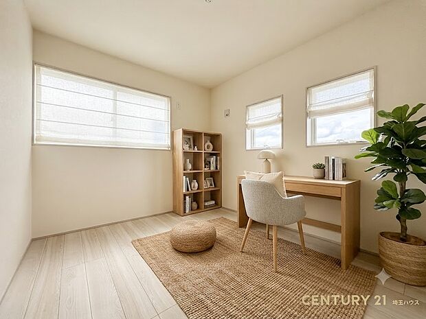 【洋室】ナチュラルな雰囲気で落ち着いて過ごせる洋室は子供部屋にもピッタリ※一部CG加工