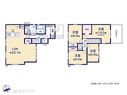 越谷市大泊21期 新築戸建て 全1棟
