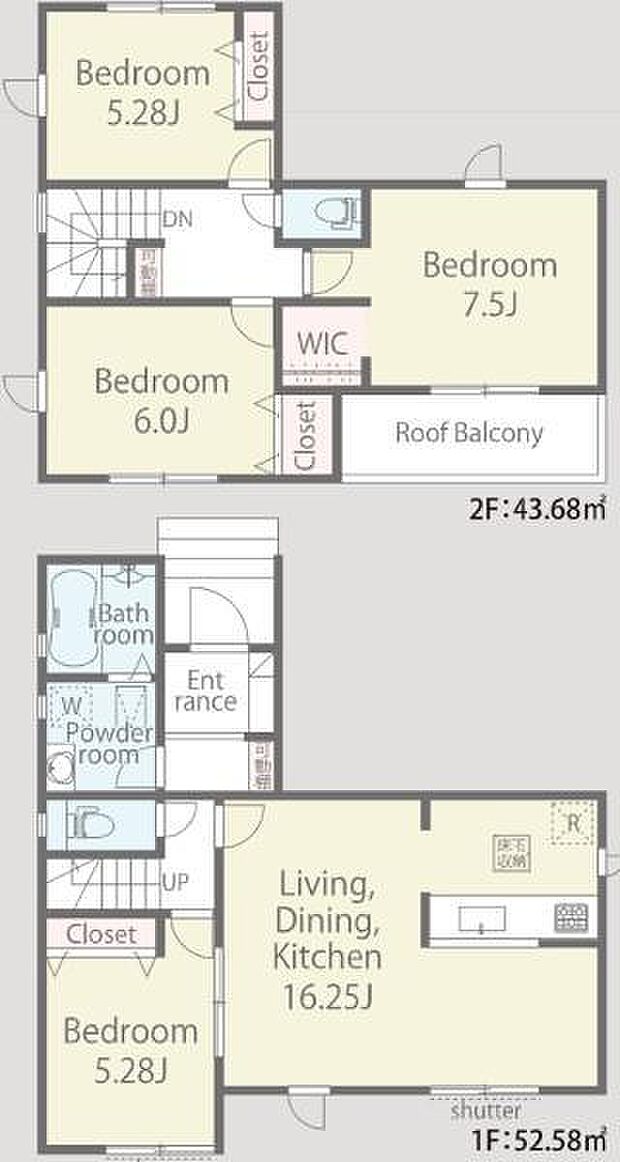 3080万円、4LDK、土地面積158.5m2、建物面積96.26m2 【間取り】 スタンダードで使いやすい、4LDKの間取り。
