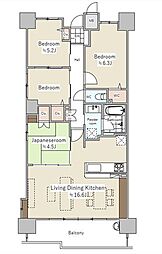 ヴェルディ西条駅前 4LDKの間取図画像