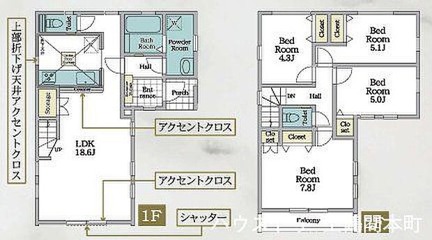4LDKの広さを活かし、ライフスタイルに合わせた使い方が可能です