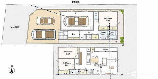 家族それぞれの居場所が確保できるゆとりある間取りの3LDK