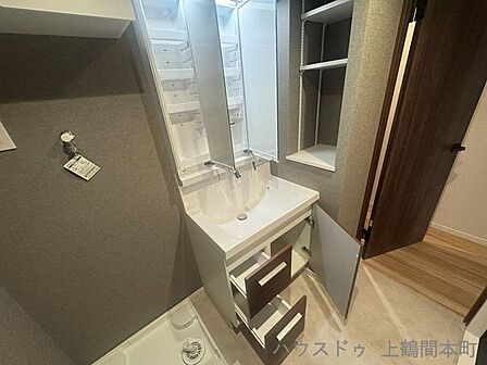 洗面化粧台、引き出し収納です。