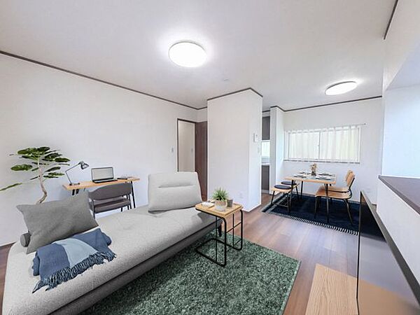 CG合成で家具を配置したイメージです。
