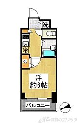ガーラ・シティ門前仲町 1Kの間取図画像