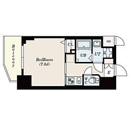 S-RESIDENCE平安通 1Kの間取図画像