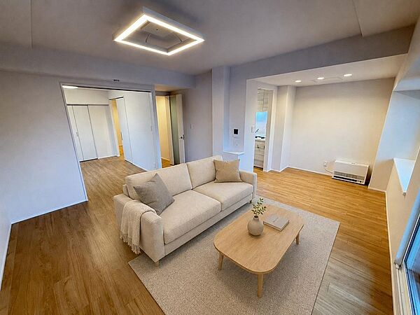 専用面積９０m2以上の広々とした間取り！（画像は家具を配置したイメージ図です！）