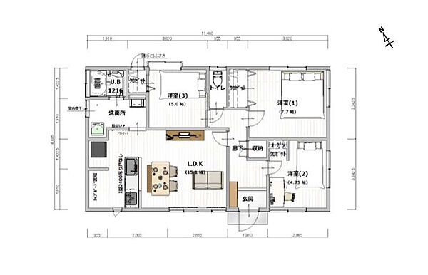 間取り：345000045957