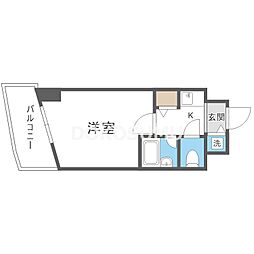ラナップスクエア新福島 1Kの間取図画像
