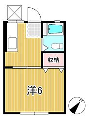 戸崎スチューデンツハウスA 1Kの間取図画像