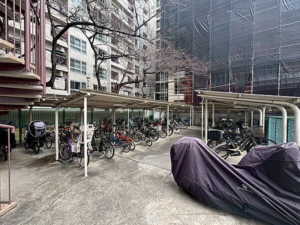 共用部・駐輪場現地（2026年3月）撮影