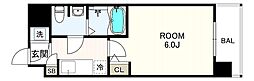 エスリード梅田グランノース 1Kの間取図画像