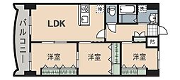 ロイヤルノースナイン 3LDKの間取図画像