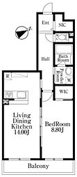 名古屋市千種区千種2丁目マンション 1LDKの間取図画像