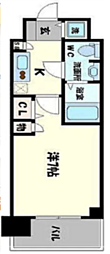 スワンズ谷町セントシティ 1Kの間取図画像