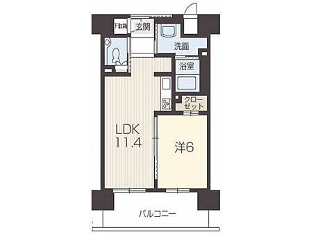 1LDK 間取り