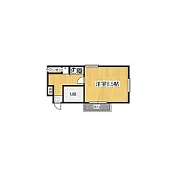 メゾン衆楽園 1Kの間取図画像